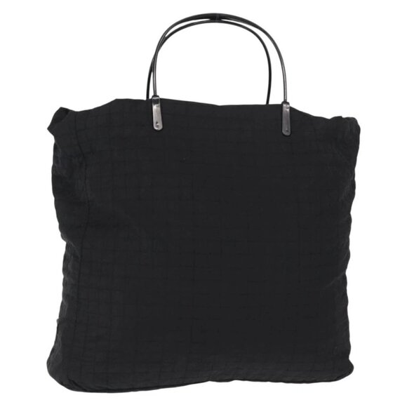 PRADA Hand Bag Nylon Black Silver Auth ka079 - Picture 1 of 16